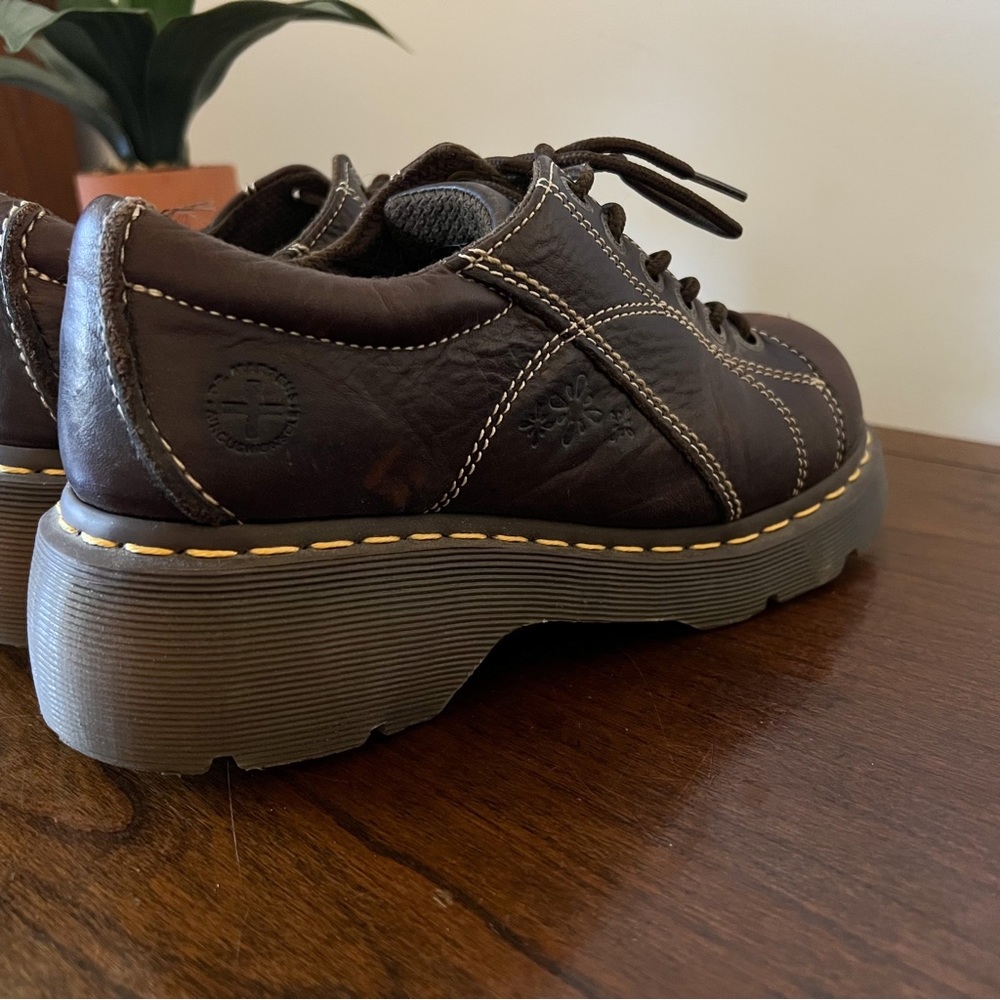 Doc Marten’s distressed chunky platform shoes, size 8